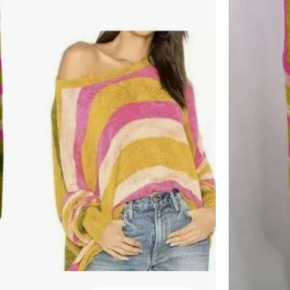 Free People Woman's Over-sized All About You Pull-Over Slouchy Sweater Sz Med - Picture 1 of 9